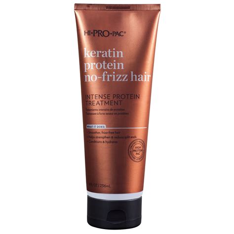 Hi-Pro-Pac Keratin Protein No-Frizz Hair Intense Protein Treatment Hair Mask, 8 oz - Walmart.com