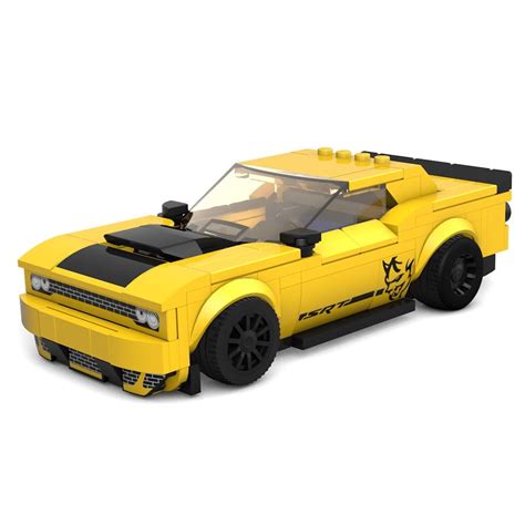 LEGO MOC 2018 Dodge Challenger SRT Demon , 8 wide style by klara_mocs | Rebrickable - Build with ...