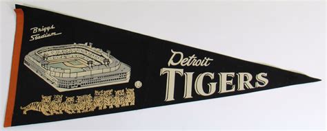 Lot Detail - Vintage Detroit Tigers Briggs Stadium Pennant