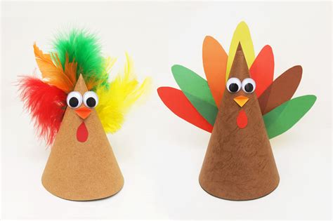 Paper Cone Turkey | Kids' Crafts | Fun Craft Ideas | FirstPalette.com