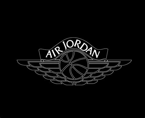 Air Jordan Logo Brand Symbol White Design Clothes Sportwear Vector ...