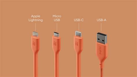 What is the difference between a USB-A, USB-C, Micro-USB and Lighting cable? – Nolii