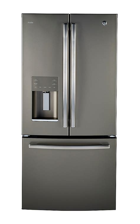 GE Profile 17.5 Cu.Ft. Counter Depth French Door Refrigerator - Gray ...