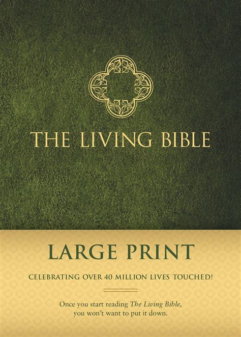 The Living Bible Large Print | Free Delivery at Eden | 9781414378572 ...