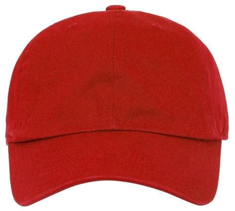 Plain BASEBALL CAP Dad Hat Low Profile Solid Cotton Pigment Adjustable (7fc047_Red) - Walmart ...