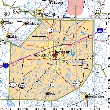 Jackson, Tennessee (TN) ~ population data, races, housing & economy