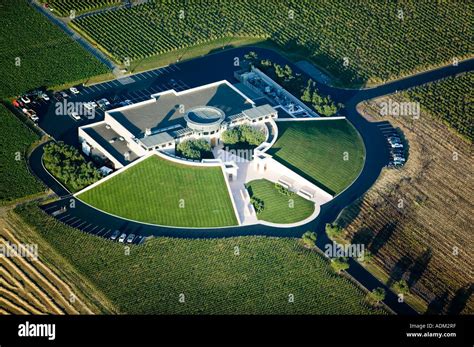 aerial above Opus One Winery (Mondavi and Rothschild joint venture Stock Photo: 7684606 - Alamy