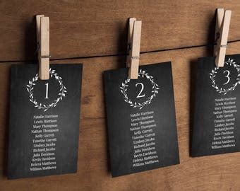 Chalkboard Wedding Seating Chart | Etsy