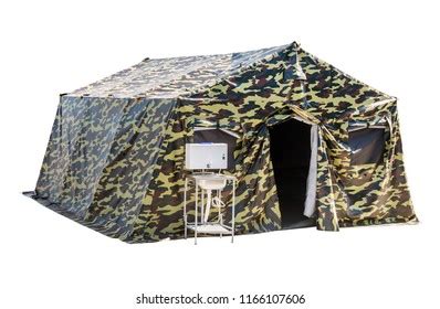 Large Inflatable Military Tent Camouflage Colors Stock Photo 1166107606 ...