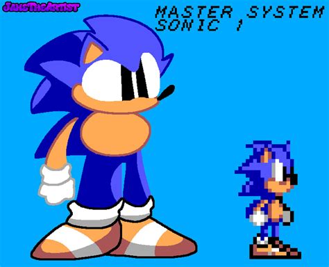 Master System Sonic Art by JaneTheArtistYT on DeviantArt