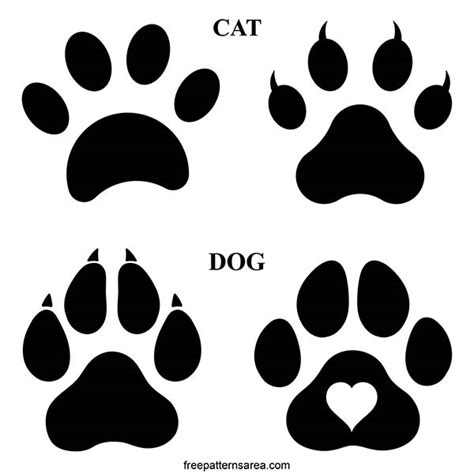 Free Download: Dog and Cat Paw Print Vector Files