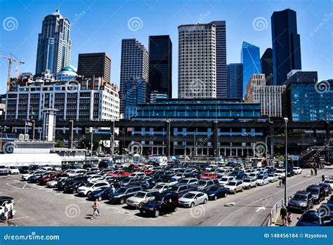 Parking in Seattle, Washington, USA Stock Photo - Image of urban ...