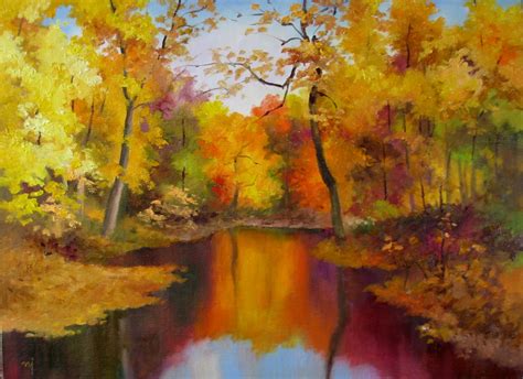 Nel's Everyday Painting: Autumn Landscape 2 - SOLD