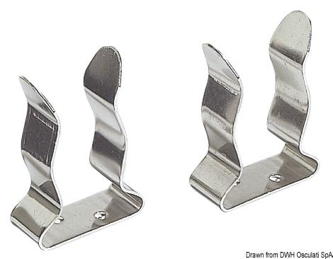 Stainless steel spring clips, suitable for holding boat hooks, fishing ...