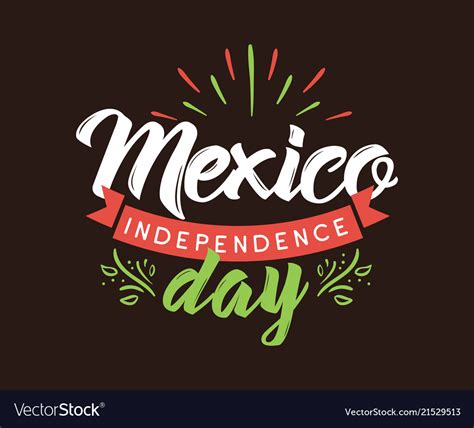 Viva mexico independence day of mexico 16 Vector Image