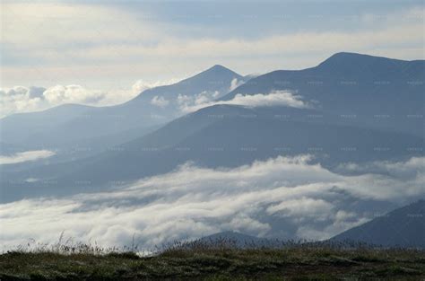 Mountain Landscape With Clouds - Stock Photos | Motion Array