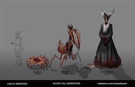 Leslie Mercado - Silent Hill monsters