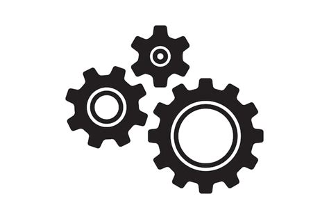 Premium Vector | Setting icon vector with work cog gear element Cogweel ...