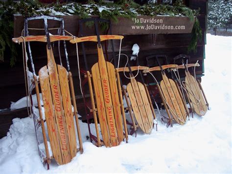 Old Fashioned Sleds | Winter fun, Old fashioned christmas, Christmas sled