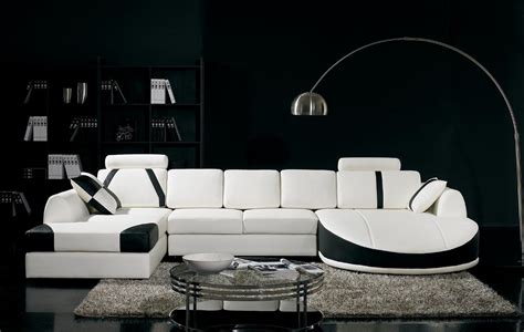 Ultra Modern Black and White Sectional Sofa - Betterimprovement.com ...