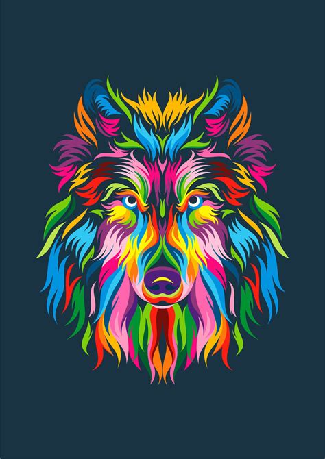 Check out my @Behance project: “Full Color Wolf” https://www.behance ...