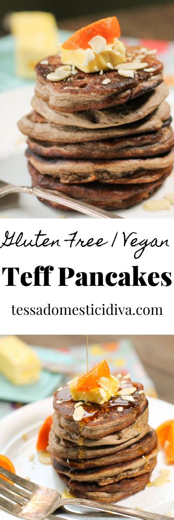 Gluten Free Teff Pancakes – Vegan