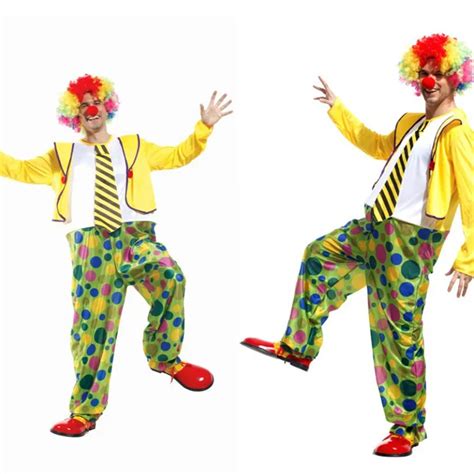 Fantasia adulto Droll circus clown Costumes Men's Halloween Christmas ...