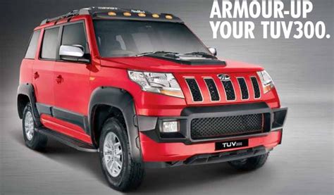 Mahindra TUV300 Accessories Range and Price List in India