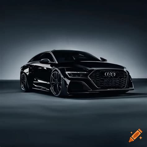 Sleek black audi rs7 r