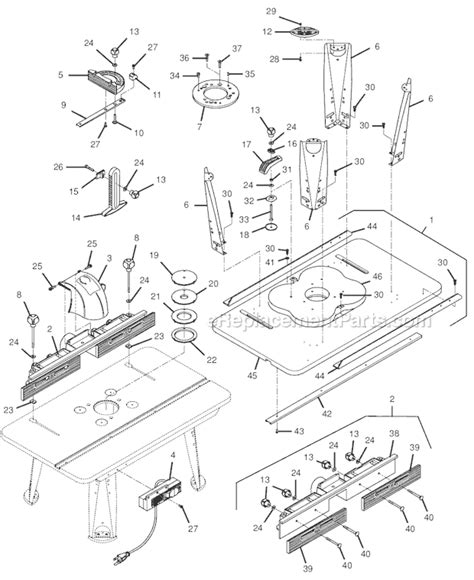 Ryobi RT501W - Router Table - eReplacementParts.com