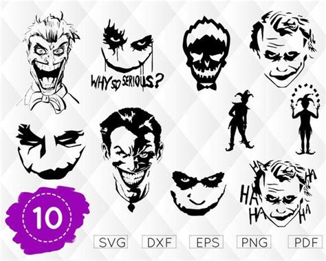 JOKER SVG, why so serious svg, joker clipart, superhero svg, joker face ...