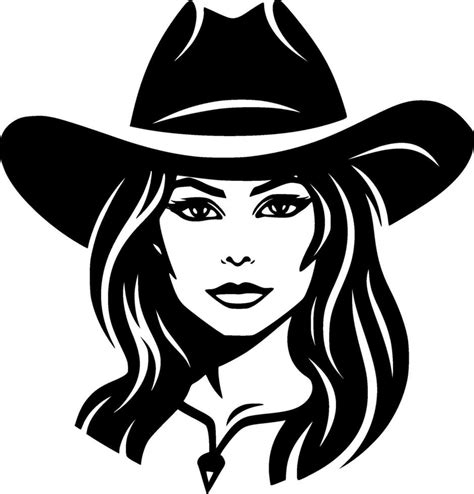 Little Cowgirl Silhouette Clip Art