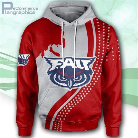 Florida Atlantic Owls Football, Logo Team USA Map NCAA Hoodie ...