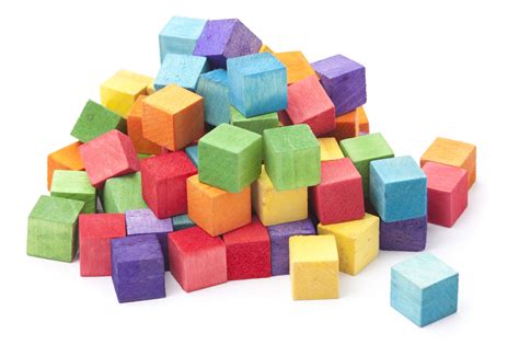 Free Stock Photo 11960 Heap of colorful wooden kids building blocks | freeimageslive