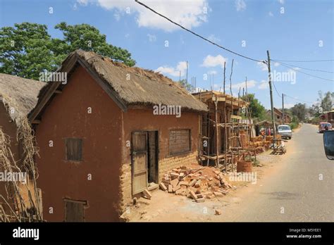 A village on Madagascar island Stock Photo - Alamy