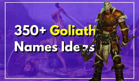 350+ Goliath Names: A Unique Name For Your Business