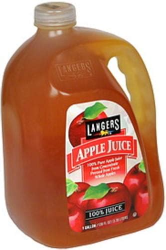 Langers Apple Juice - 128 oz, Nutrition Information | Innit