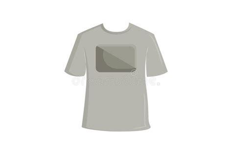 Casual Gray T-shirt Vector for Men Stock Vector - Illustration of ...