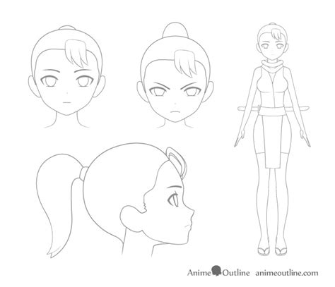 manga art tutorial character design - Jena Coltman