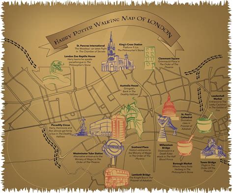 This Magical Map Shows You All the Harry Potter Locations in London