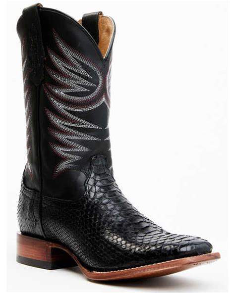 Cody James Men's Matte Python Exotic Western Boots - Broad Square Toe ...