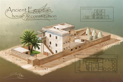 Egyptian House Reconstitution (Amarna Period) by yannickdubeau on DeviantArt