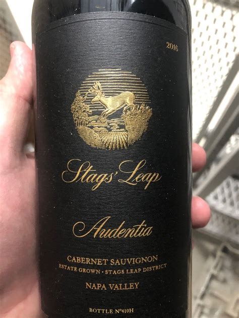 2016 Stags' Leap Winery Cabernet Sauvignon Audentia, USA, California, Napa Valley, Stags Leap ...