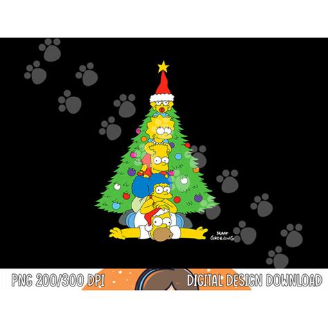 The Simpsons Family Christmas Tree Holiday png, sublimation - Inspire Uplift