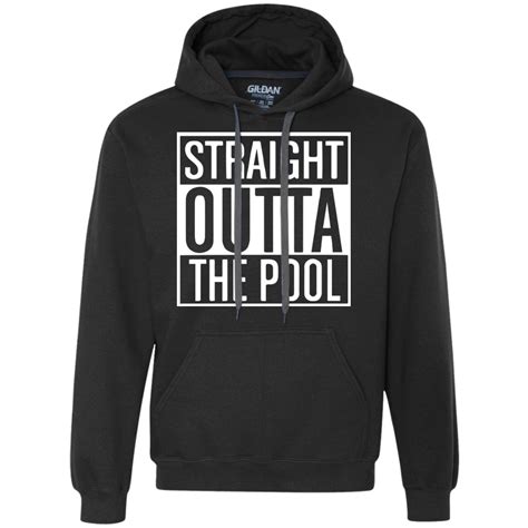 Funny Swimmers Hoodie - Straight Out Of The Pool - Heavyweight Pullover Fleece Sweatshirt ...