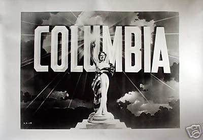 1930's COLUMBIA PICTURES Classic TORCH LADY Logo POSTER | #40035742