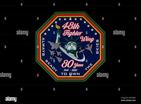 48th Fighter Wing 80th Anniversary Patch Stock Photo - Alamy