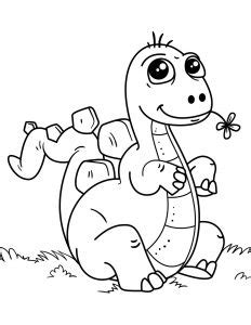 Cute Dinosaur Coloring Pages For Kids