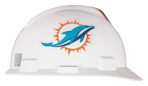 White, Miami Dolphins, NFL Hard Hat - 4VP49|818399 - Grainger