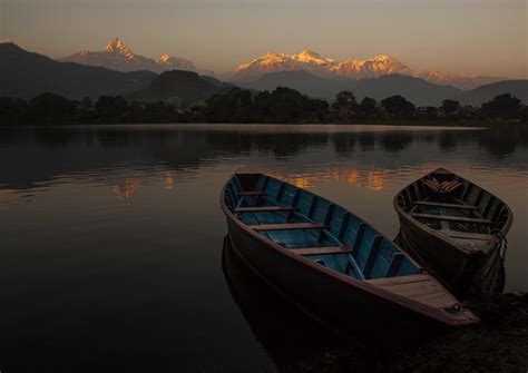 Nepal | Sunset at Pokhara | Phewa Lake